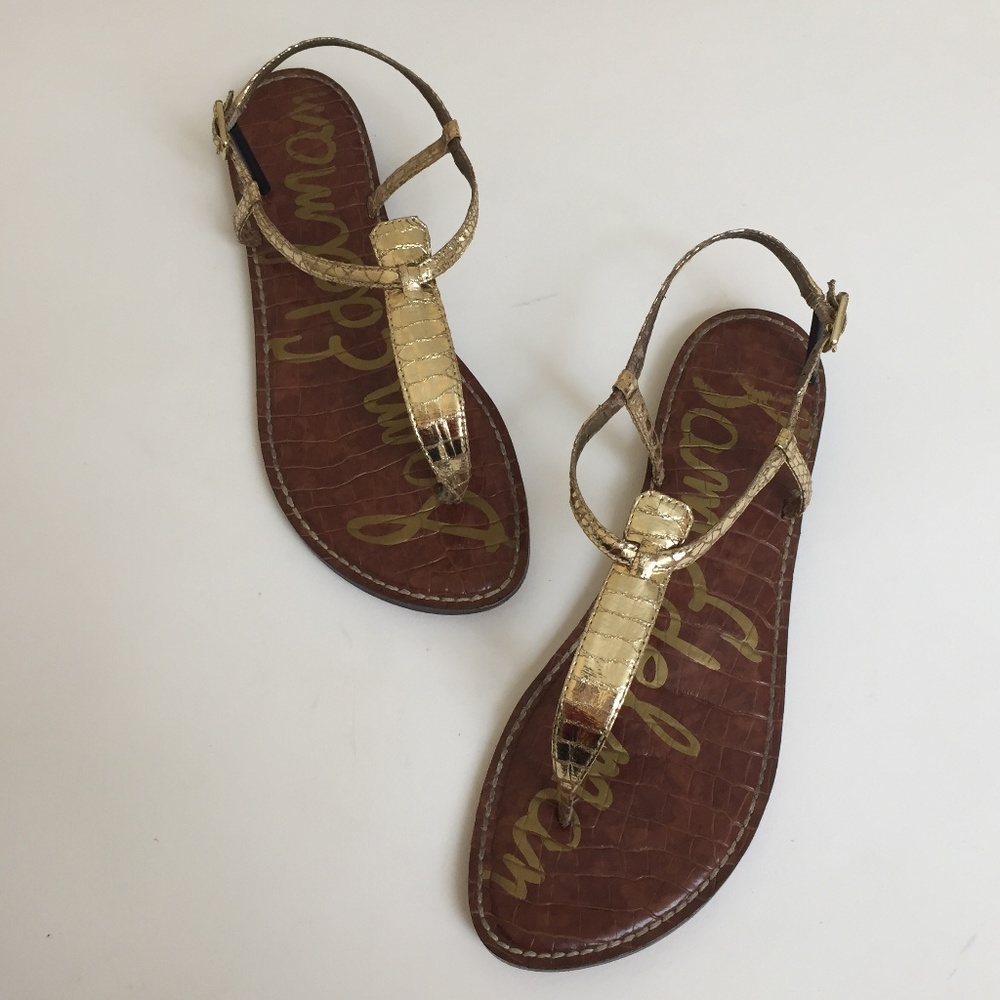 Sam Edelman Gold Gigi Sandals